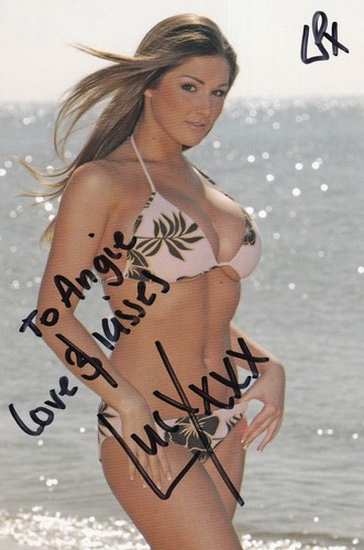 Lucy pinder autographed hand - autographed,