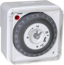 Immersion Heater & Lighting Timer - Mechanical 24 Hour Time Switch