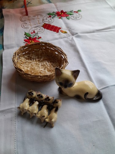 Vintage siamese cat - vintage,