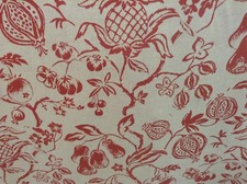 Vintage Linen Floral Toile