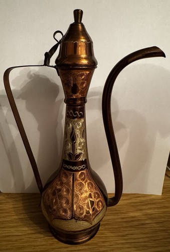Vintage turkish etched copper - turkish,