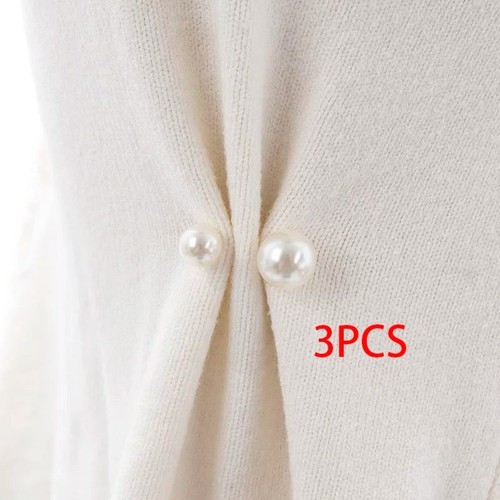 Double pearl brooch pins - pearl,