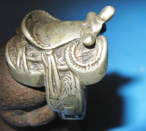 Vintage nickel silver western - nickel,