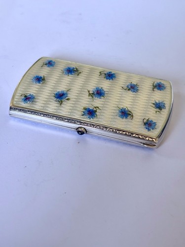 Antique silver gilt guilloche - antique,