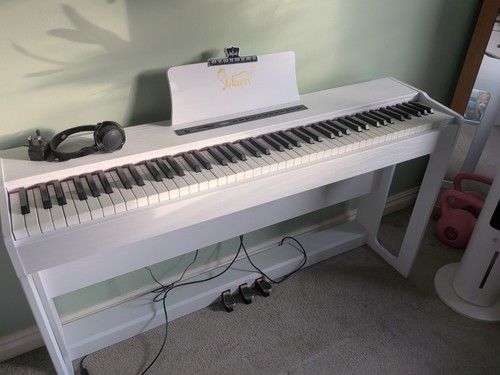 Glarry white piano - glarry,
