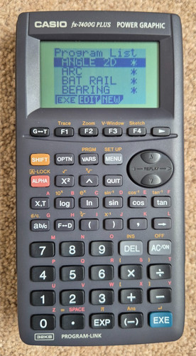 Casio 7400 with - casio, fx-7400