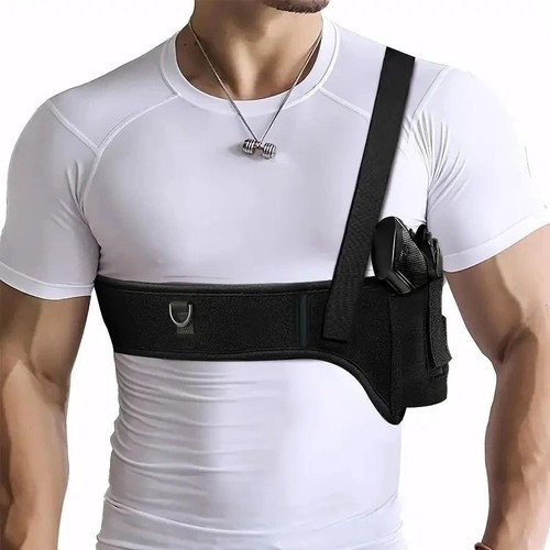 Shoulder chest gun holster - chest,