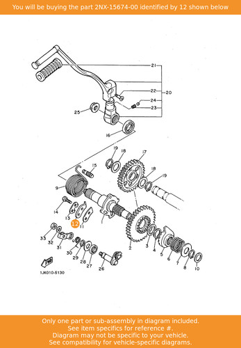 Yamaha guide ratchet wheel - yamaha,