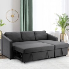 L-Shaped Corner Sofa Bed with