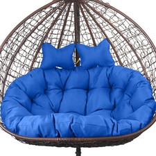 2 Seater Swing Egg Chair Cushion Water Resistant Hanging Chair Replacement Pad