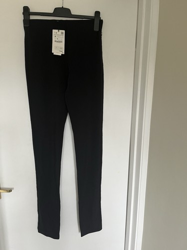 Zara black slim leggings size - black,