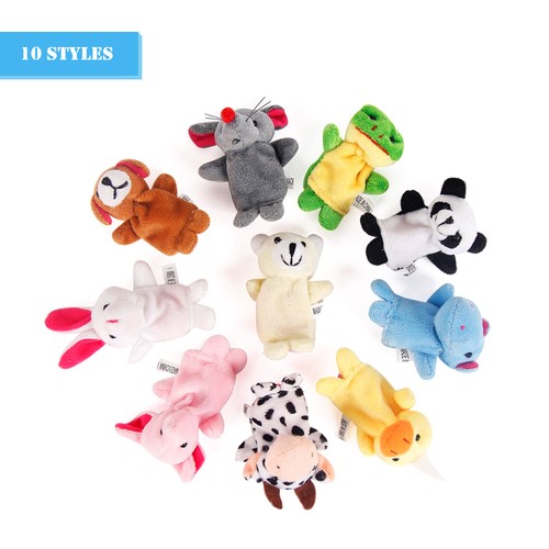 10pcs animal finger puppets - 10pcs,