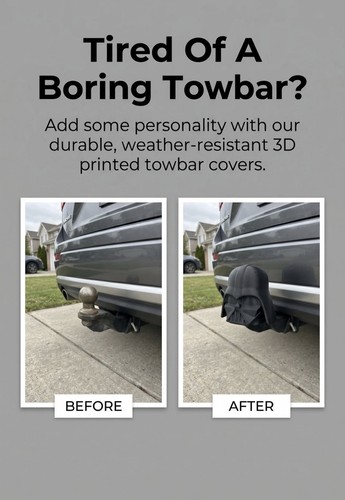 Darth vader tow bar ball - bar,