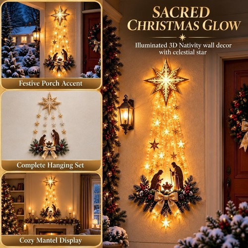 Nativity wall decor christmas - wall,