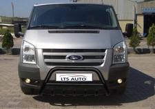 FORD TRANSIT STAINLESS STEEL BLACK AXLE NUDGE A-BAR, BULL BAR GUARD 1995-2012