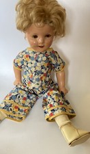 1930's Shirley Temple 20” Composition Doll With Accessories