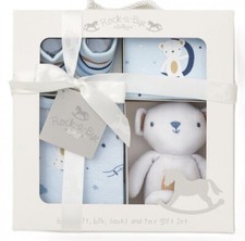 BABY BOYS GIFT SET BLUE BOXED