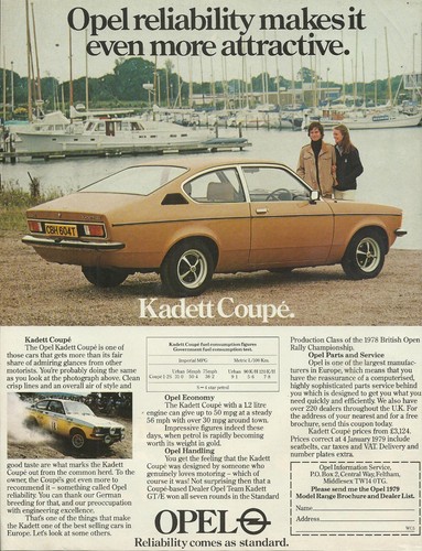 Opel kadett coupe 2s - coupe, 1.2s