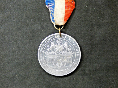 Plymouth coronation medal - coronation,
