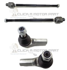 Front 2 Inner Tie Rod Rack + 2 Outer Track Rod Ends For Suzuki Swift 2005-2011