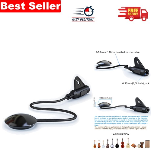 Compact black contact mic for - compact,