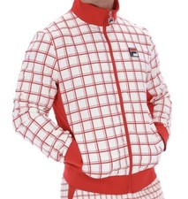 Fila Vintage Borg (Morgan) Tennis Track Top in Off white/red - EXCLUSIVE 2025!