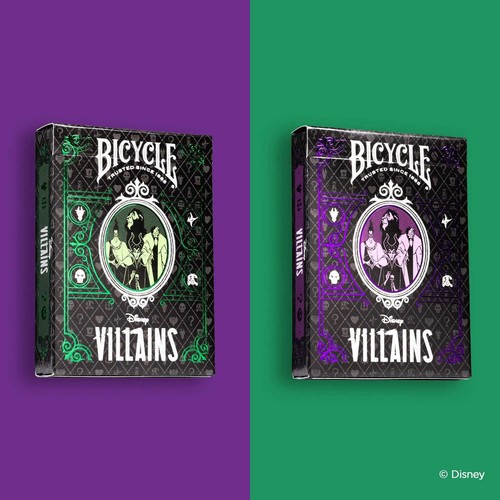 Bicycle disney villains green - disney,