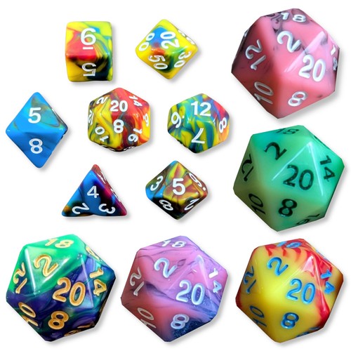 Poly dice set 7pcs - poly,