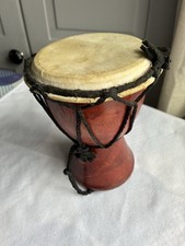 Hand-Carved Mini Djembe Drum