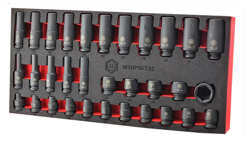 Britool socket set 22mm - socket, 7-22mm