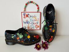 Dr Martens 1461 color splash paint splatter 3 eye multicoloured shoes UK4 EU37
