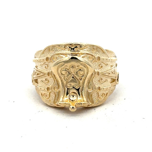 9ct gold saddle - saddle, ring