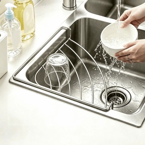 Stainless steel sink corner - stainless,