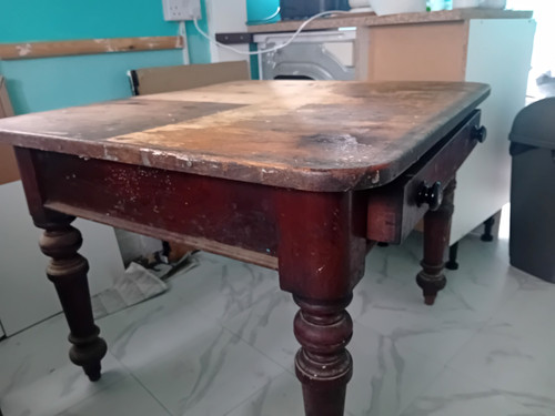 Dark wood extendable - wood,