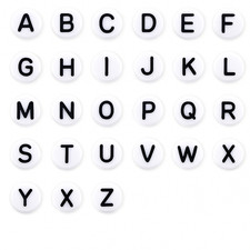 100pcs 7mm white flat round