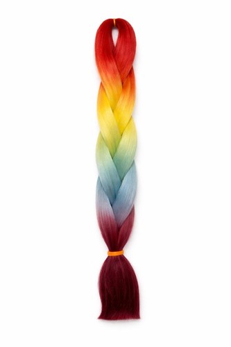 Rainbow ombre kanekalon jumbo - rainbow,