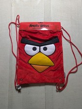 Angry Birds Red Bird Back Sack Backpack Velour Feel - Officially Licensed ROVIO