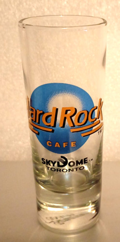 Hard rock cafe shot glass - shot, blue