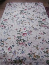 VINTAGE DORMA V&A GUINEVERE COUNTRY COTTAGE FLORAL LINED TAPE  CURTAINS