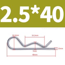 1mm-7mm R Clips For Securing