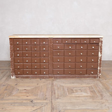 VINTAGE MULTI DRAWER STORAGE CHEMISTS CABINET HABERDASHERY UNIT