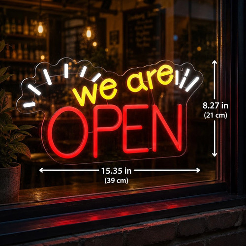 Led neon open sign for - neon, shop