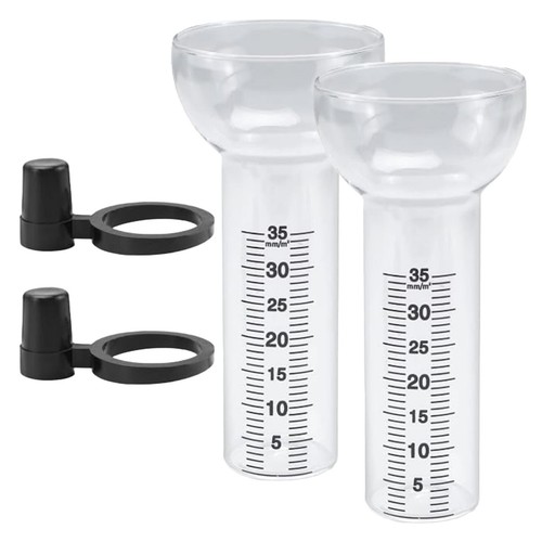 Rain gauge glass cup pieces - rain, 2