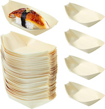Cabilock 100PCS Wooden Sushi