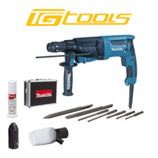 Makita HR2630TX4 26mm 3-Mode SDS+ Rotary Hammer Drill with 4-Piece Chisel Set