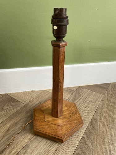 Art deco hexagonal oak - hexagonal, table