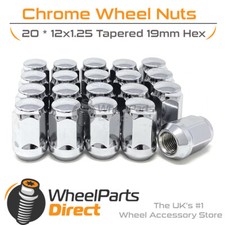 Wheel Nuts (20) 12x1.25 Chrome