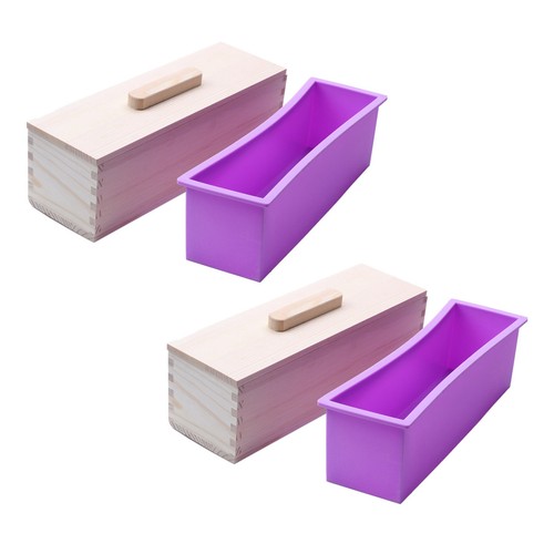 Rectangular wooden soap - 2x,