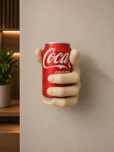 Wall mounted hand can - mounted,