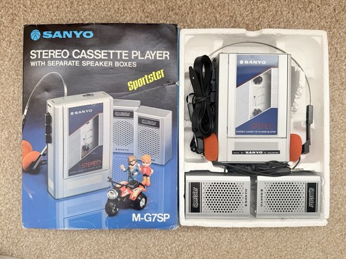 Sanyo mg7sp walkman boxed - sanyo, set